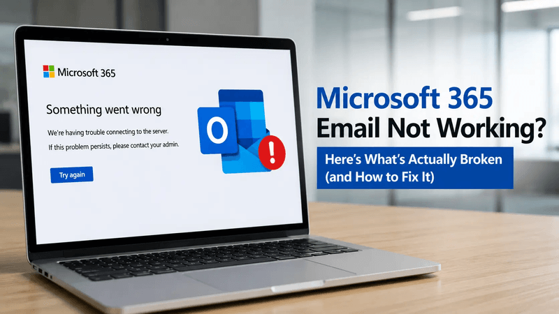 Fix Microsoft 365 Email Not Working: Causes & Solutions