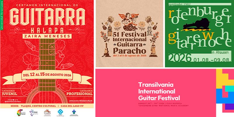 📆 Agosto 2026: EVENTOS DE GUITARRA
