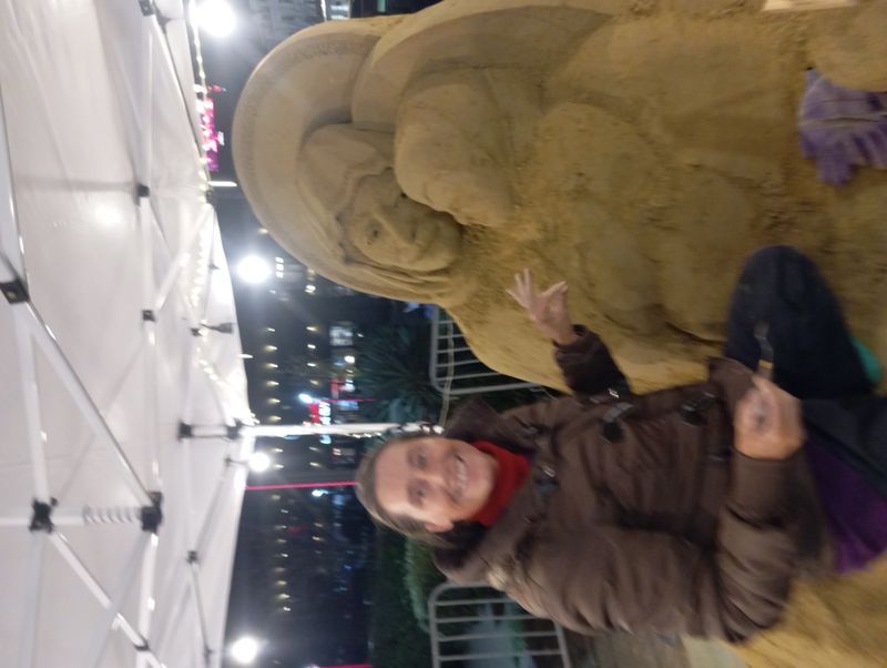 Burgas Christmas Sand sculpture 2025