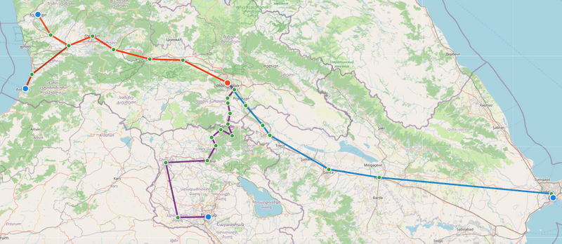 Sleeper trains in Georgia, Armenia and Azerbaijan