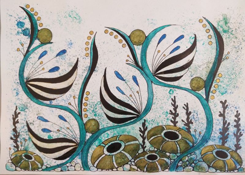 Derwent Inktense Pencils & Sandpaper
