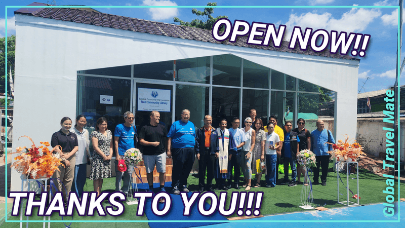 Our 20,000 USD Bangkok Community Help Foundation Library Officially open! 🇹🇭 Thailand Pa