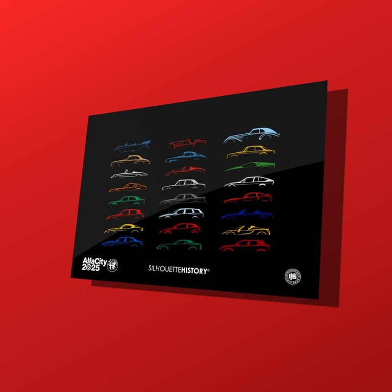 Alfa Romeo 115th Anniversary postcard