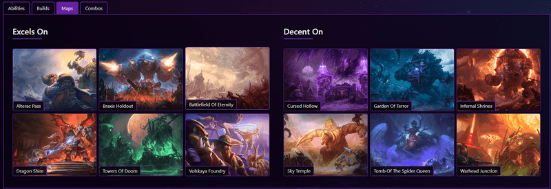 Updating the maps section on the Hero page