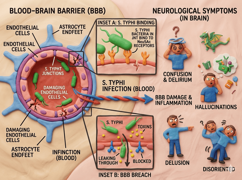 Before Labeling It Mental Illness: Could It Be Typhoid?