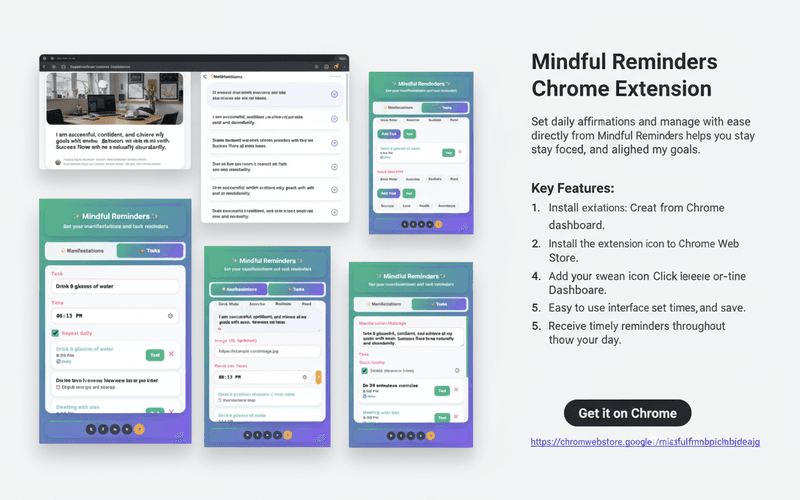 ☕ Mindful Reminders - Your Personal Productivity & Manifestation Companion! ☕