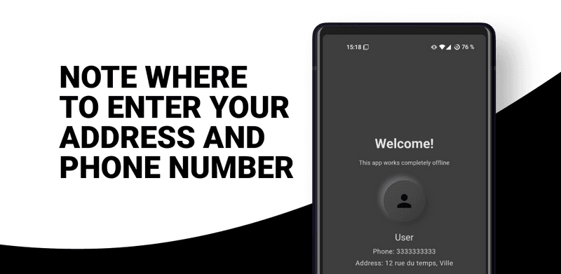 New app for people who frequently change their address and phone number