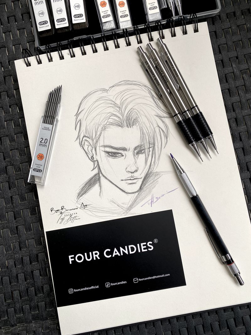 Four Candies - Mechanical pencil and gel pen