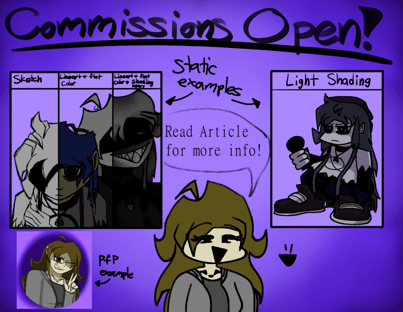 Commissions are now open!! Shout or DM me!