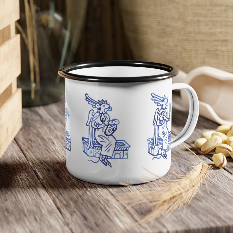 'Empire of Mice' themed enamel cups available on Etsy!