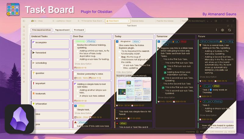 Task Board - Plugin for Obsidian