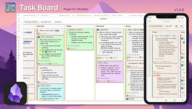 Task Board v1.4.0 🥳 | Mobile Support