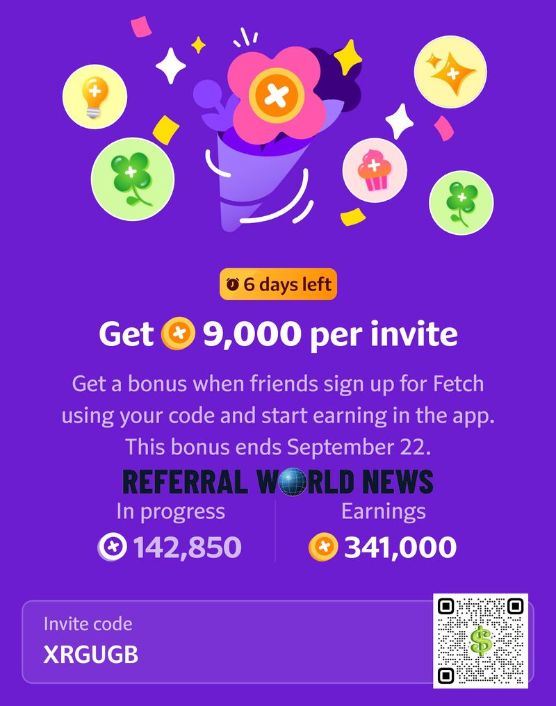 Fetch: Increased $9 Referral Bonuses! [ends 9/22; US]