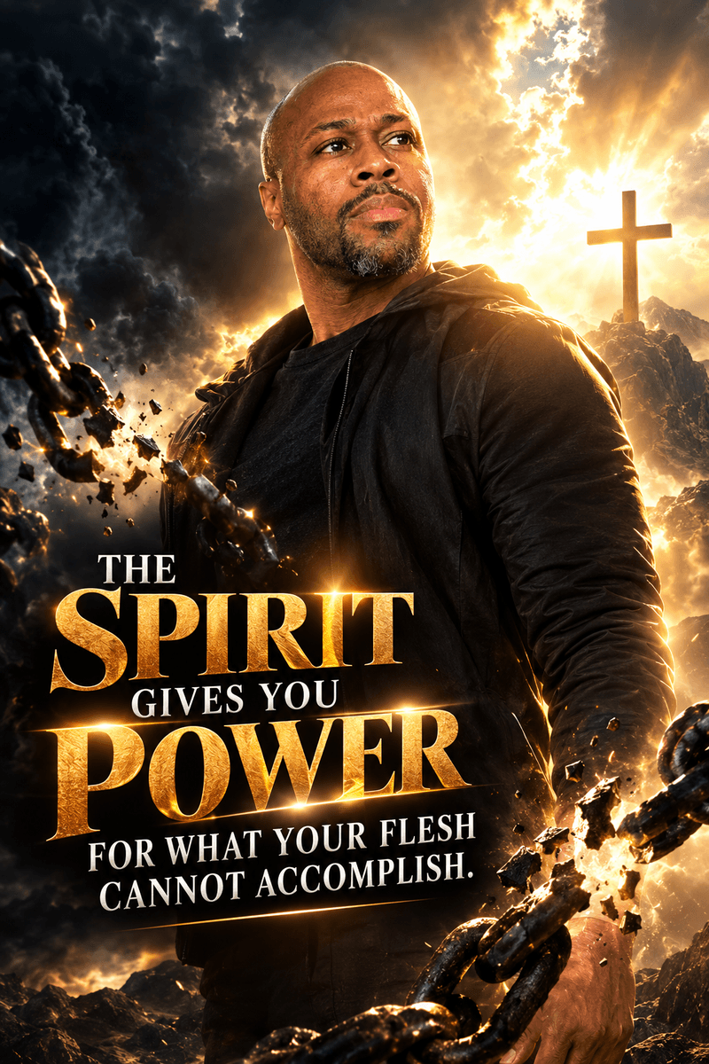 “The Spirit gives you power for what your flesh cannot accomplish.”