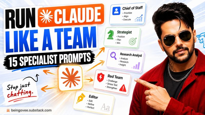 I Stopped Chatting With Claude. I Started Running It Like a Team.