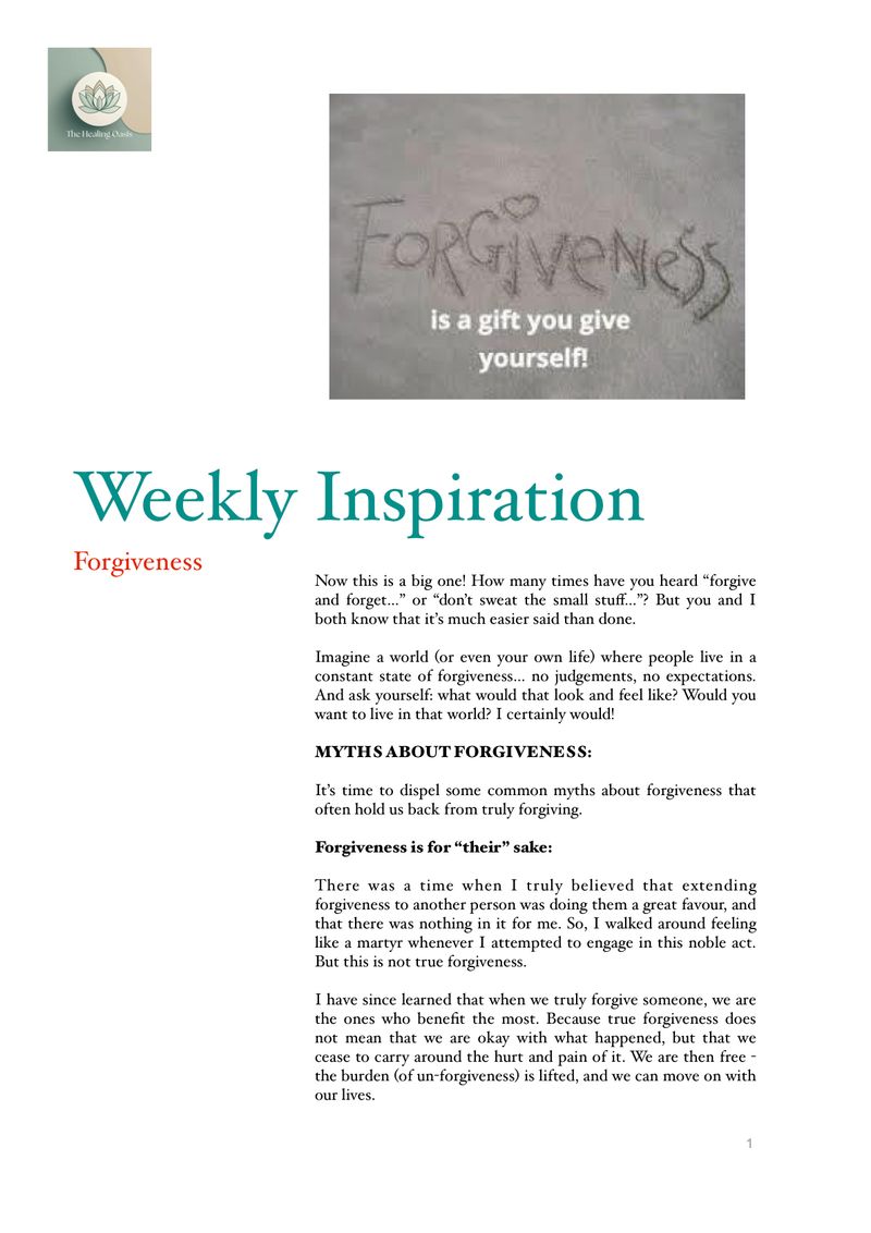 Forgiveness