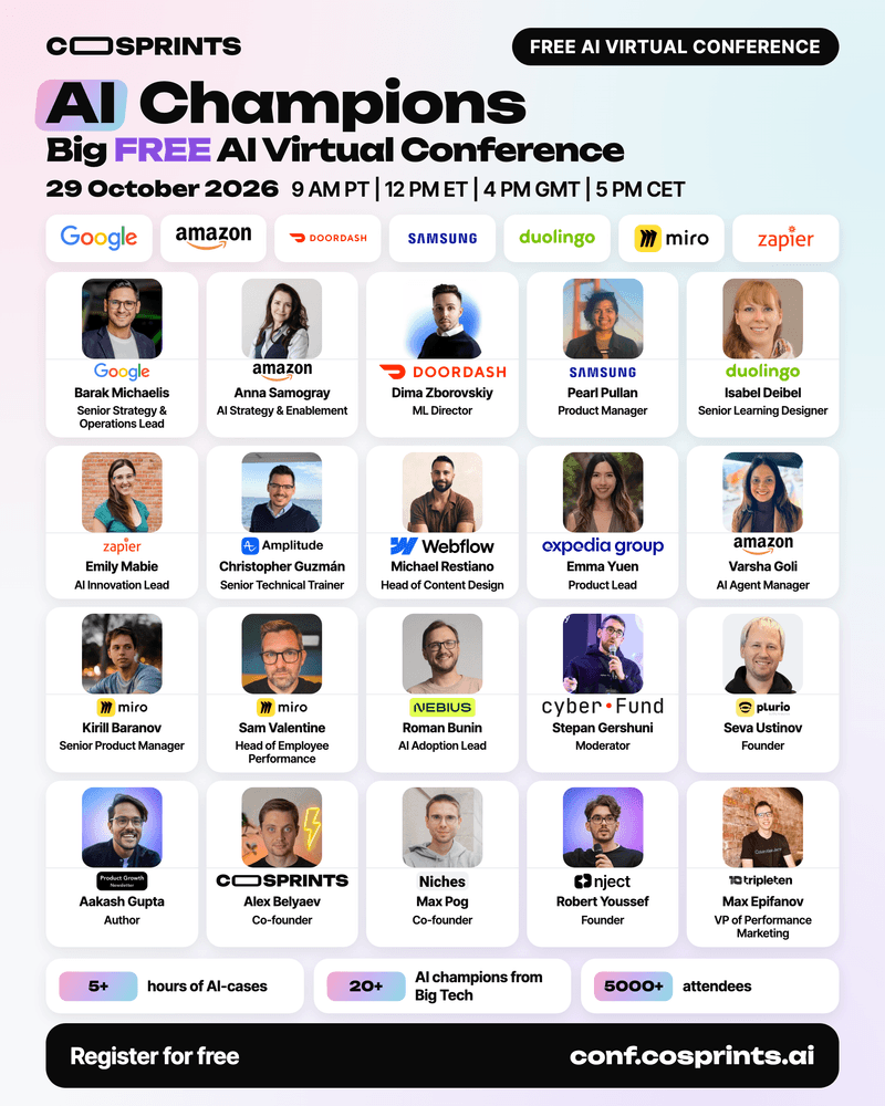 AI Champions Big Virtual Conference, 29 October