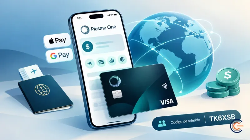 La tarjeta de Plasma One permite gastar stablecoins desde Apple Pay y Google Pay
