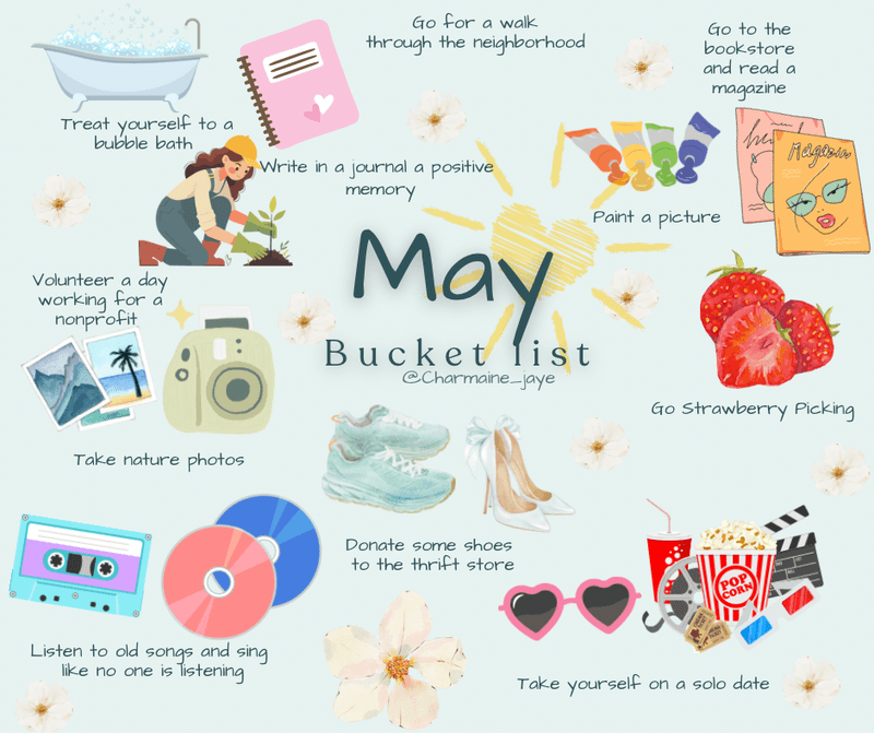 May Bucket List and Next Event
