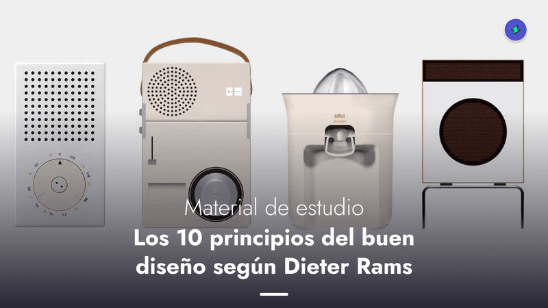 Los 10 principios del buen diseño según Dieter Rams