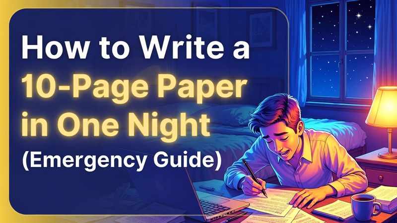The Strategic All-Nighter: How Top Students Actually Write 10-Page Papers Fast