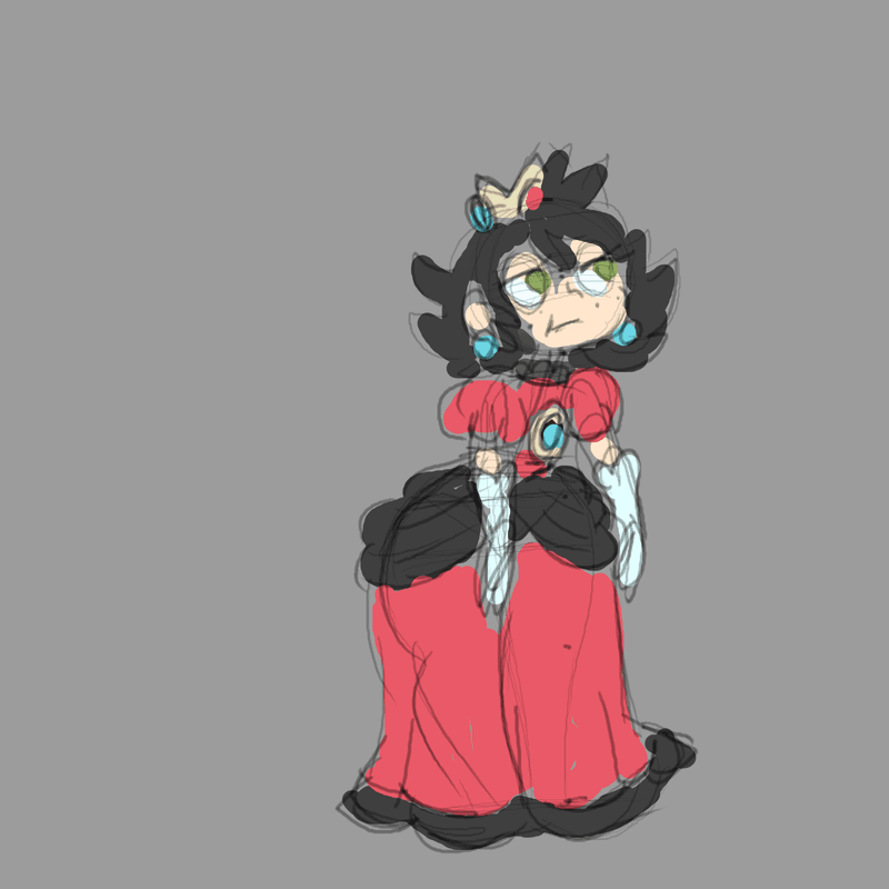 Marley princess and monster sketches