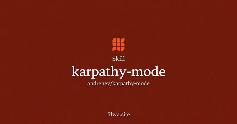 Not Using Karpathy-Style Skill to Control Your AI Agents?