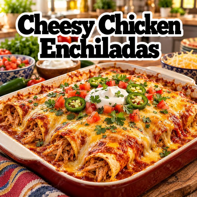 Chicken Enchiladas: Cheesy, Saucy & Easy Chicken Recipes for a Delicious Family Dinner
