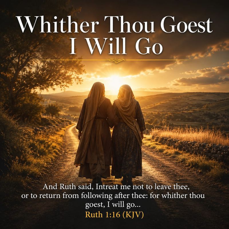 Where You Go, I Will Go: A Theological Reflection on Ruth 1:16 (KJV)