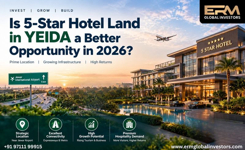 Is 5-Star Hotel Land in YEIDA a Better Opportunity in 2026?