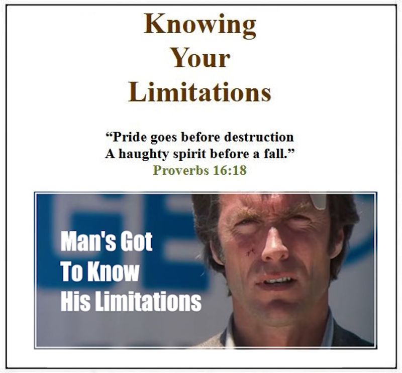 Knowing Your Limitations