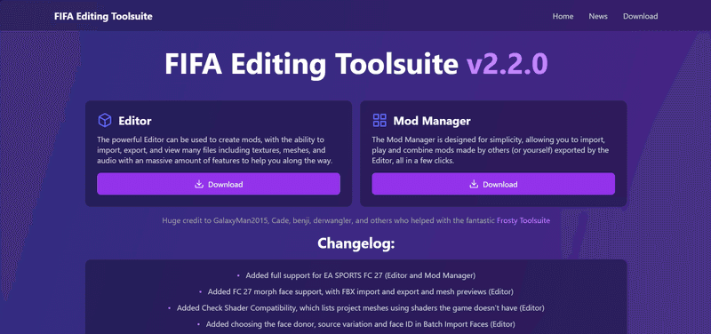 📢 FIFA Editing Toolsuite v2.2.0 is now publicly available for free!