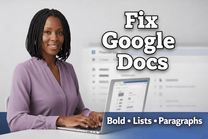 Why Text & Paragraph Formatting Matters for Blind & Visually Impaired Google Docs Users