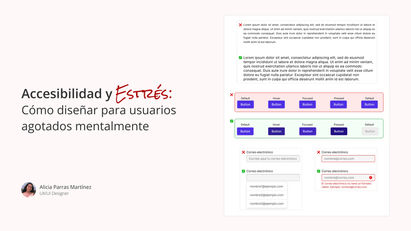 Accesibilidad y Estrés: Diseñar para usuarios agotados mentalmente