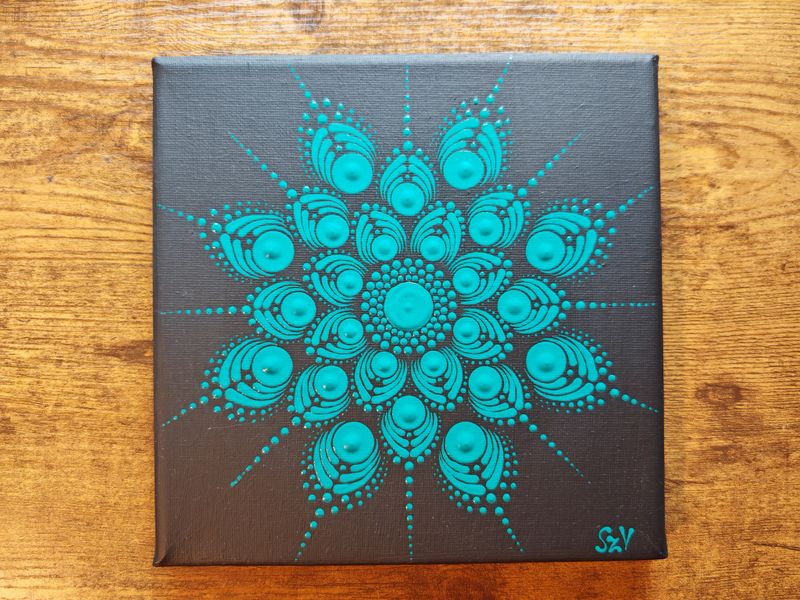Throat chakra mandala