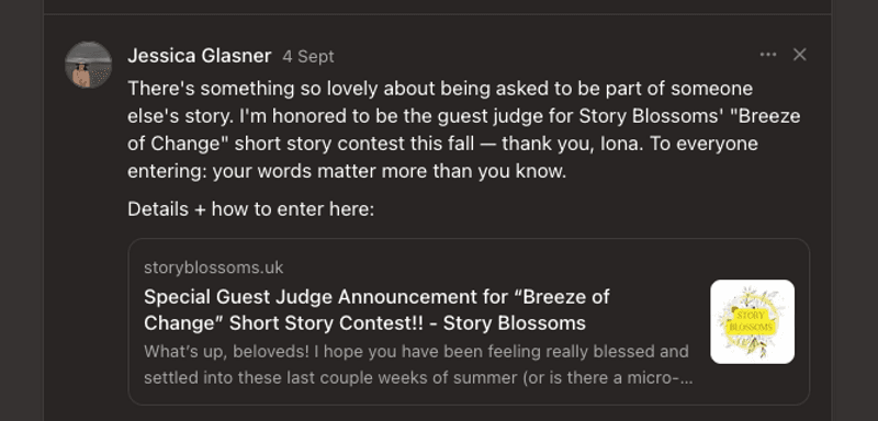 Guest Judge for the "Breeze of Change" Short Story Competition!!