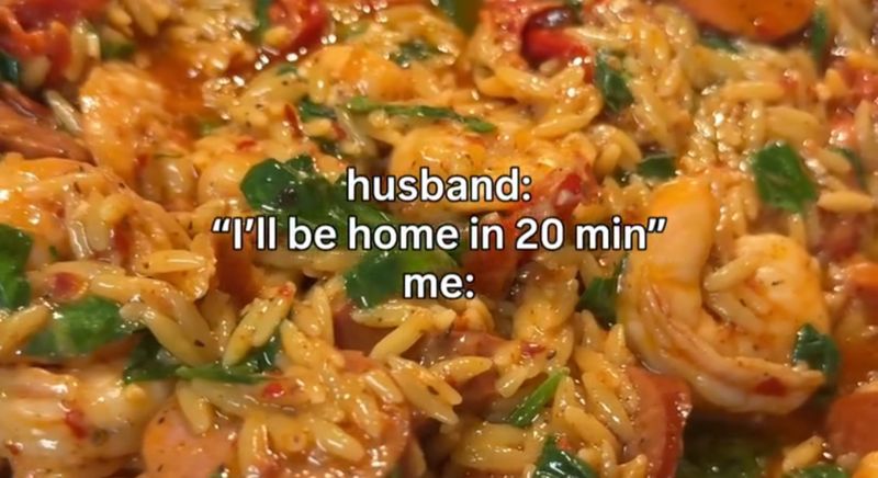 Cajun Shrimp & Sausage Orzo