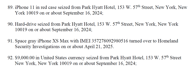 On Sean Combs US Asks for Final Order for CBP to Sell Off What They Seized