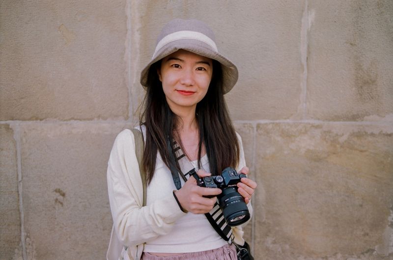 Very pleasant Fuji toting lady