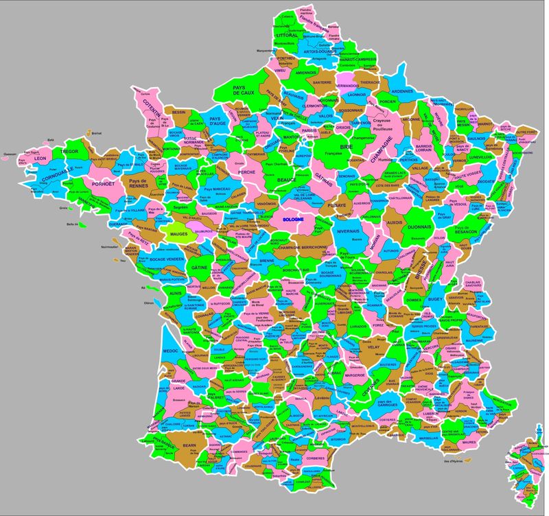 Introduction aux pays traditionnels de France