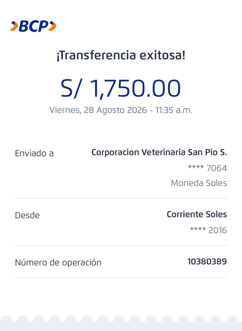 ✅ABONO DE LA 3.ª CUOTA VETERINARIA
