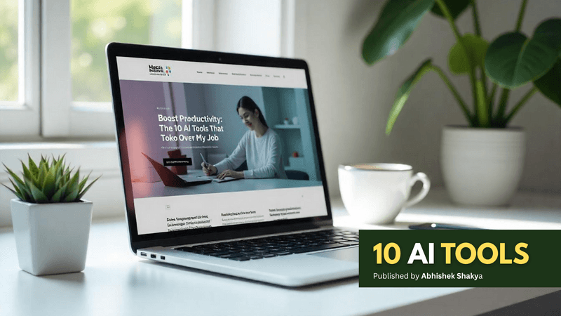 Boost Productivity: The 10 AI Tools That Took Over My Job