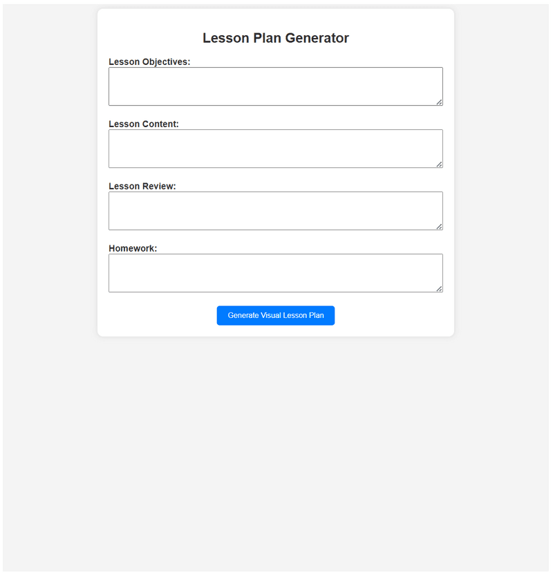 Lesson Plan Generator