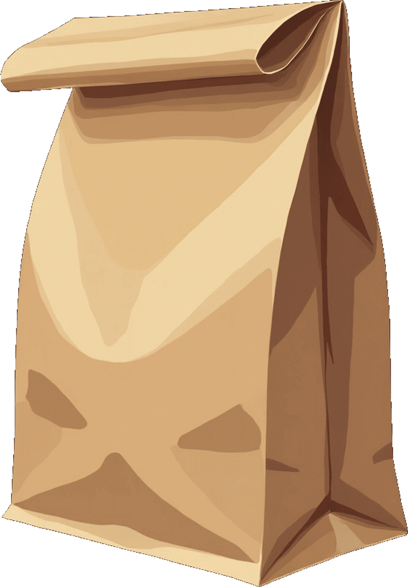 Brown Paper Bag Clipart