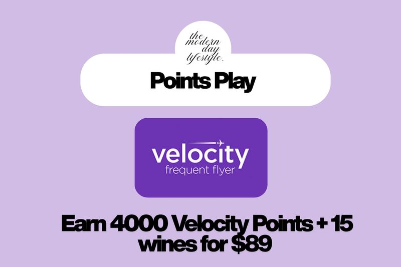 Earn 4,000 Velocity Points and Get 15 Bottles from $89 Plus Delivery