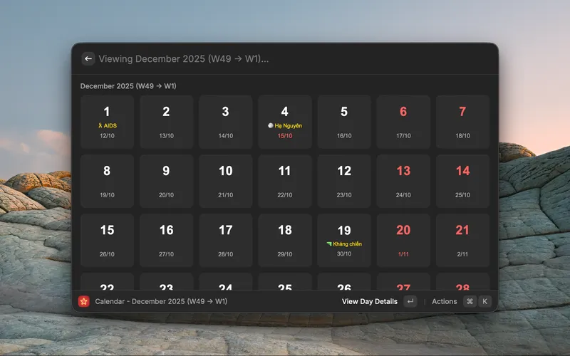 Vietnamese Calendar for Raycast cover