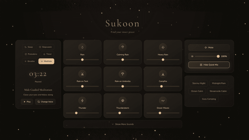 I built a quiet, ad-free calm app because everything else felt noisy