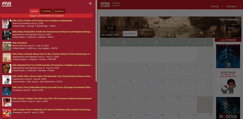 Get a Preview of the Re-launched FanCalendar Website
