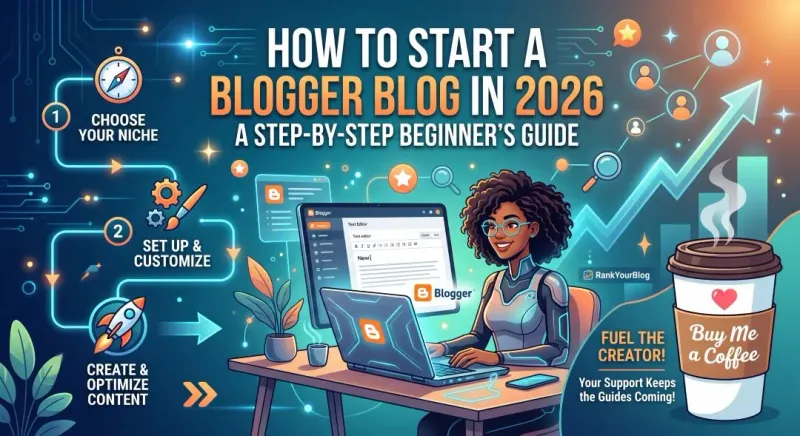 Start a Blogger Blog in 2026: Free Beginner's Guide