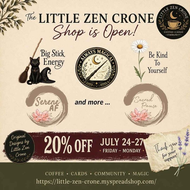 The Little Zen Crone Shop is Officially Open
